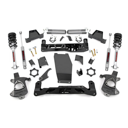 ROUGH COUNTRY 6 Inch Lift Kit | Alum/Stamp Steel | N3 Struts | Chevy/GMC 1500 (14-18 & Classic) | 22732