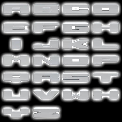 ORACLE Lighting | Individual Illuminated LED Letter Badges | Select Kit Options