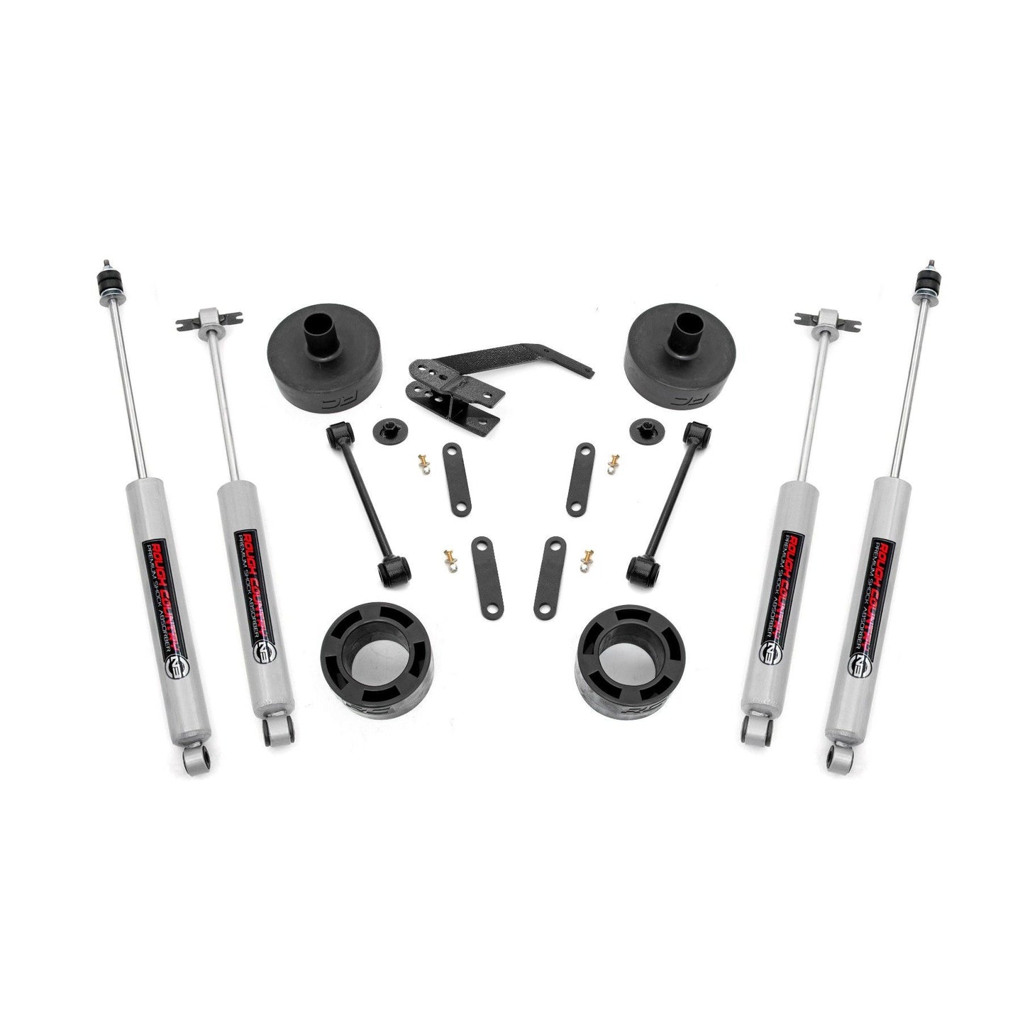 ROUGH COUNTRY 2.5 Inch Lift Kit | Spacers | N3 | Jeep Wrangler JK/Wrangler Unlimited  (07-18) | 65730