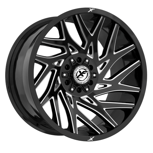 XF OFFROAD XF-229 Gloss Black Milled wheel