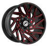 XF OFFROAD XF-229 Gloss Black & Red Milled