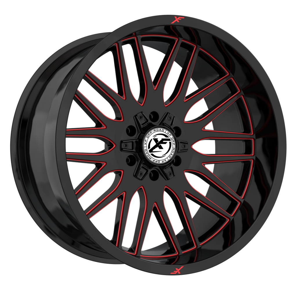 XF OFFROAD XF-240 Black Milled Red