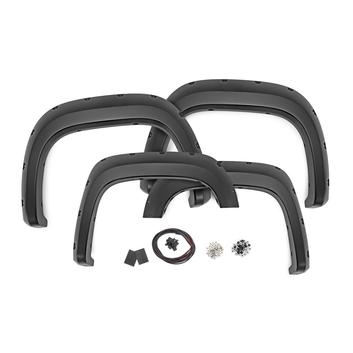 ROUGH COUNTRY Pocket Fender Flares | GCN Victory Red | 6'7" & 8' Bed | GMC Sierra 1500 (07-13) | F-G10716-GCN