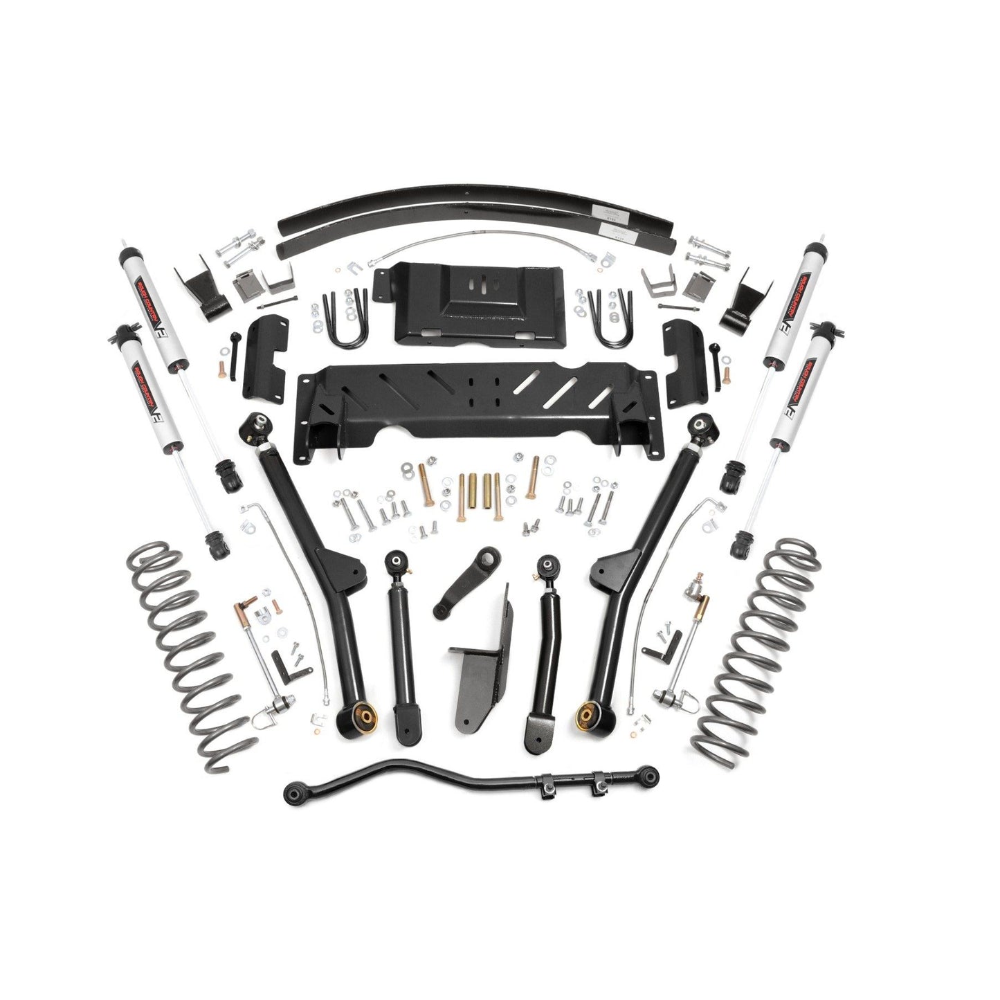 ROUGH COUNTRY 4.5 Inch Lift Kit | Long Arm | RR AAL | NP231 | V2 | Jeep Cherokee XJ (84-01) | 68970