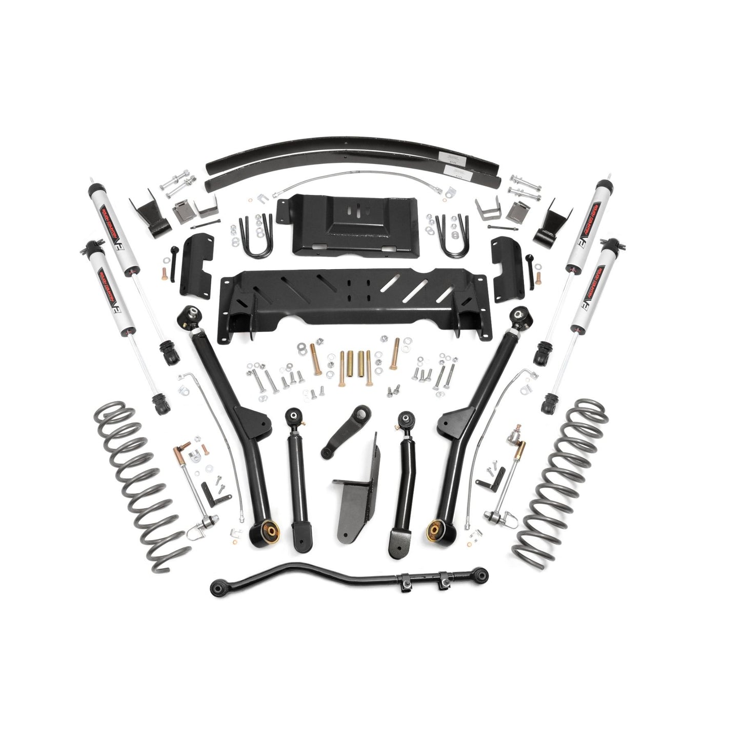 ROUGH COUNTRY 4.5 Inch Lift Kit | Long Arm | AAL | NP242 | V2 | Jeep Cherokee XJ 4WD (84-01) | 61670