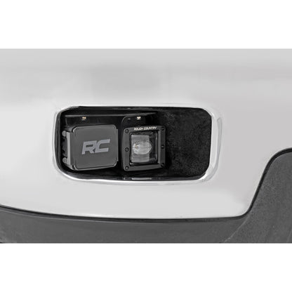 ROUGH COUNTRY 2 Inch Black Series LED Light Pods | SAE Fog | Yellow | 70907A