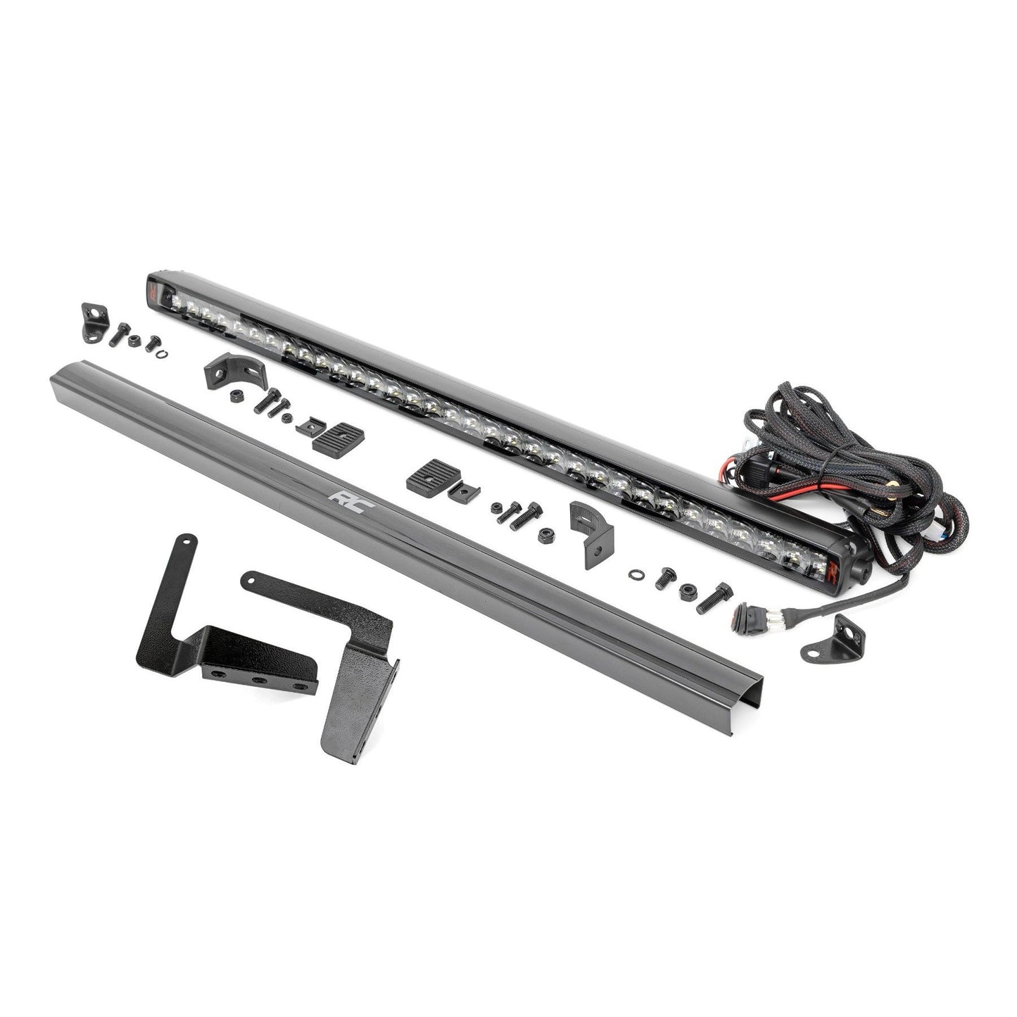 ROUGH COUNTRY LED Light Kit | Bumper Mount | 30" Spectrum Single Row | Toyota Tundra (14-21) | 80657