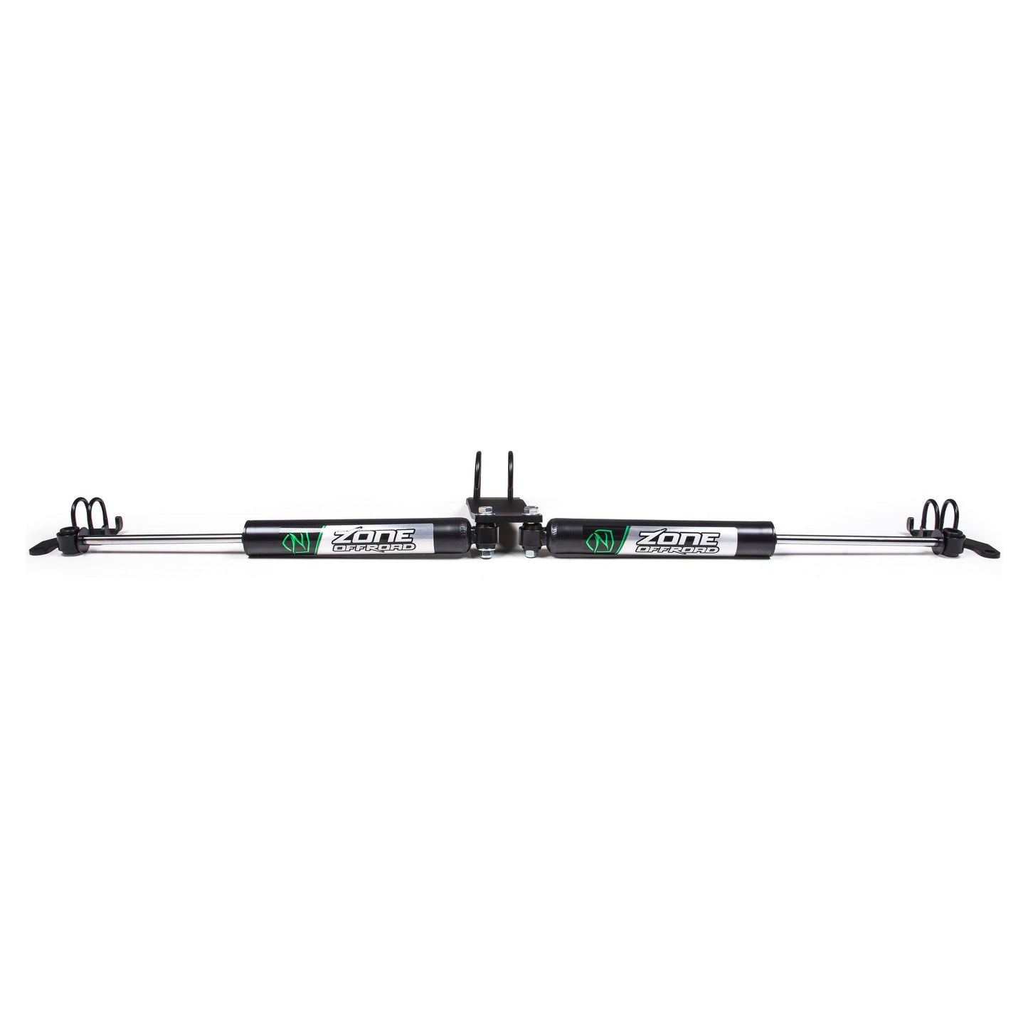 ZONE OFFROAD |  Dual Steering Stabilizer Kit w/ Shocks   I ZON7451, high-performance dual steering stabilizer.