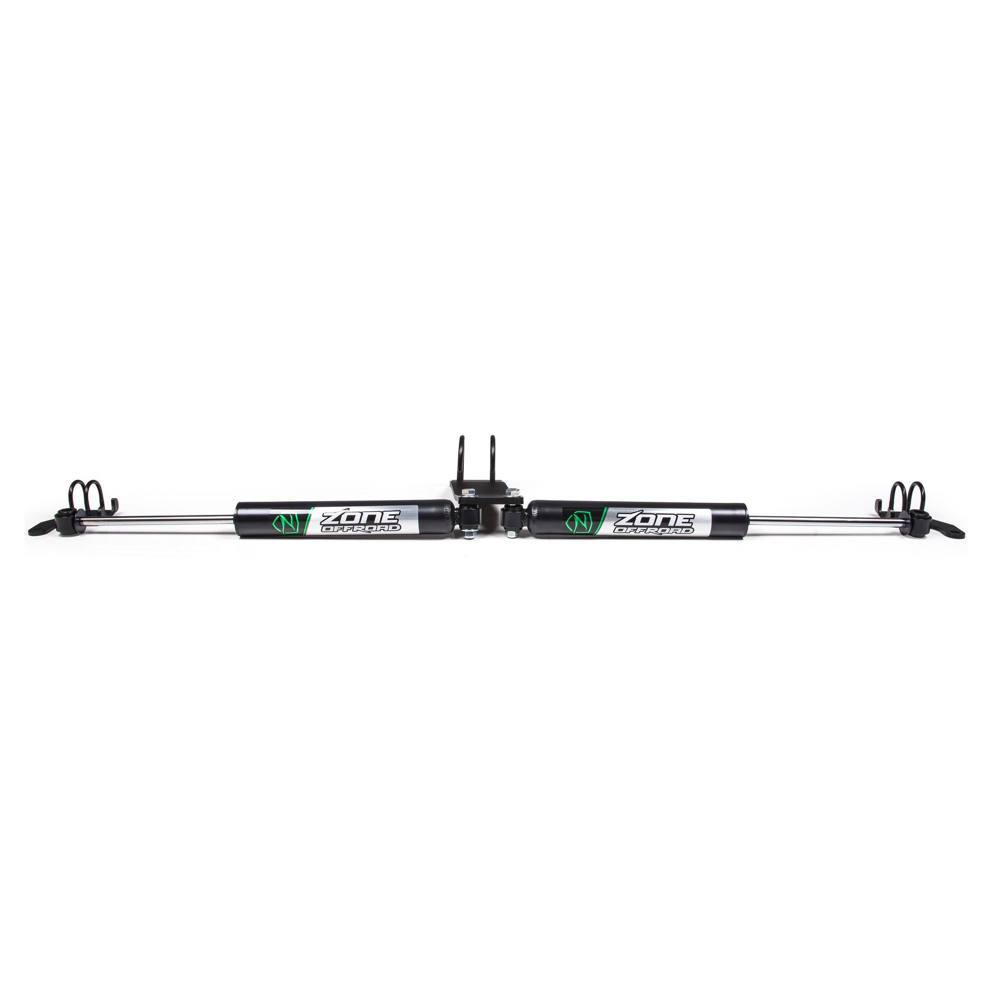 ZONE OFFROAD |  Dual Steering Stabilizer Kit w/ Shocks   I ZON7451, high-performance dual steering stabilizer.
