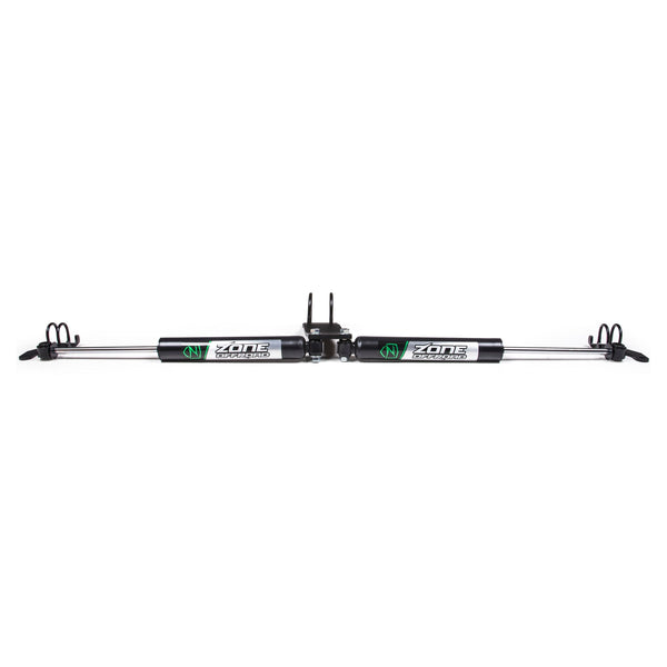 ZONE OFFROAD | Dual Steering Stabilizer Kit with Shocks | 18-27 Jeep Wrangler JL / 20-26 Jeep Gladiator JT | 7451