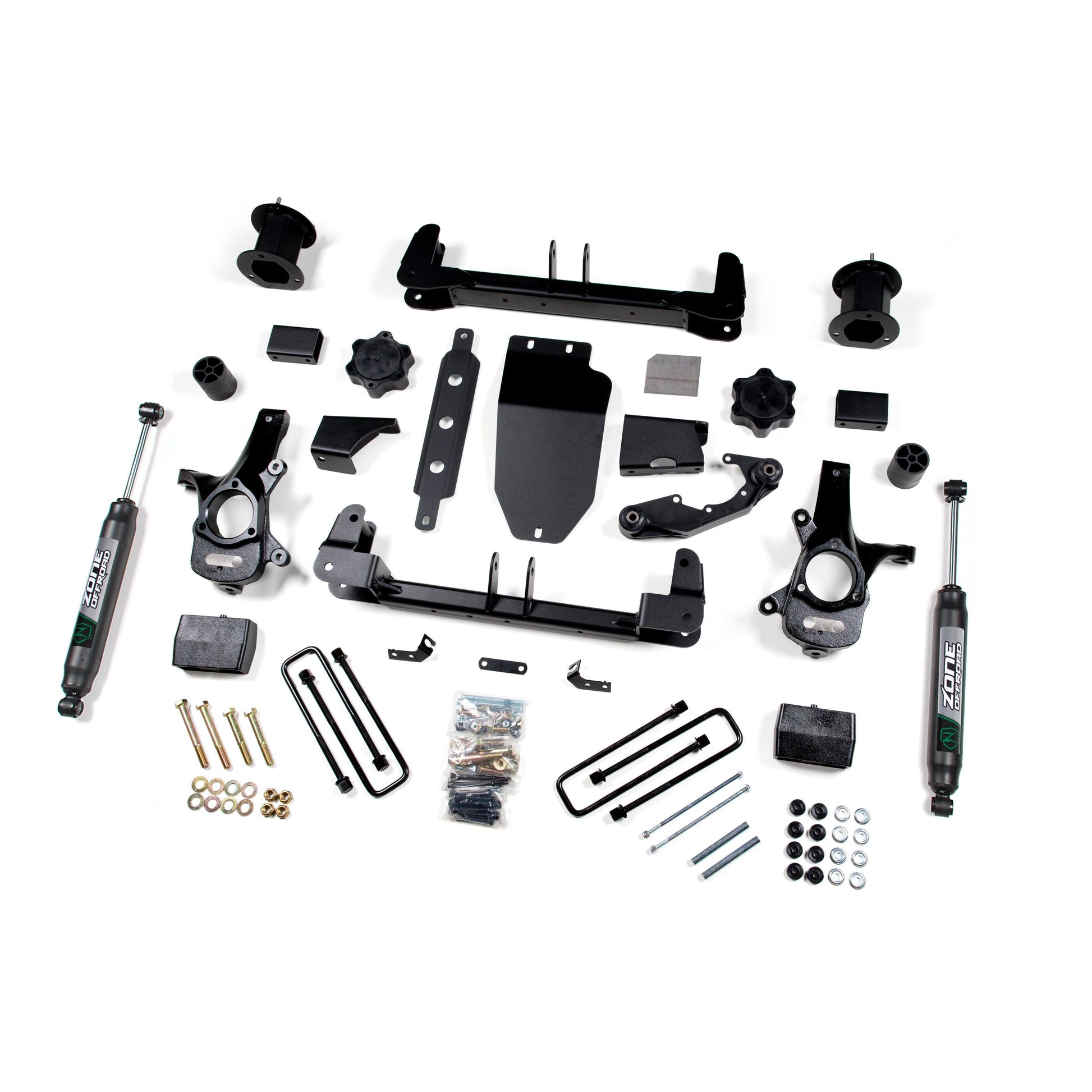 ZONE OFFROAD | 14-18 Silverado/Sierra 1500 4WD 4.5 Inch Alum/Stamped Arms With Nitro Shocks Zone Offroad | ZONC28N components kit