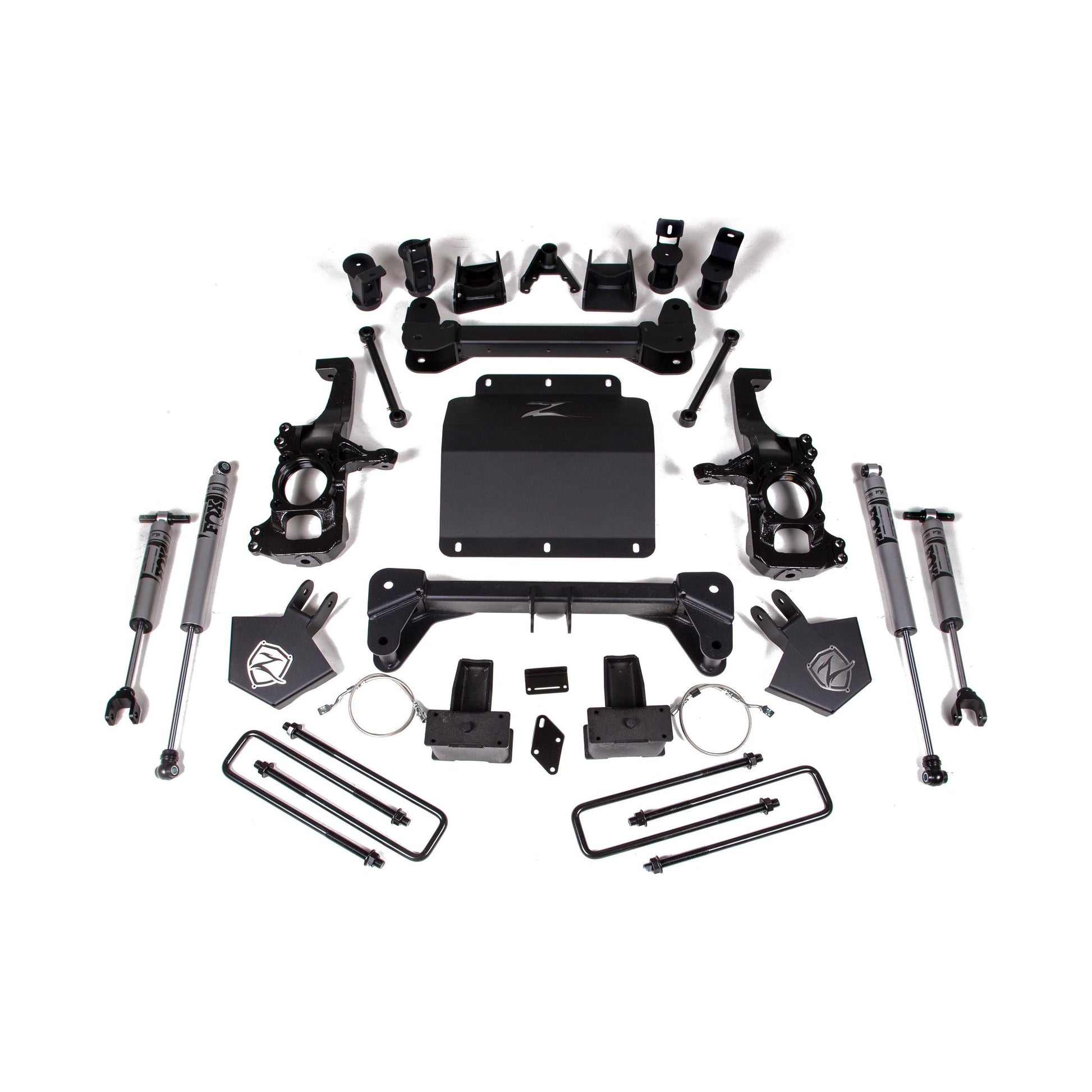ZONE OFFROAD | 20-24 Silverado/Sierra 2500/3500 HD 5 Inch Lift Kit Without Overload Lift Kit Fox Adventure Shocks Zone Offroad | ZONC43F