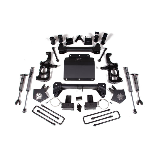 ZONE OFFROAD | 20-24 Silverado/Sierra 2500/3500 HD 5 Inch Lift Kit Without Overload Lift Kit Fox Adventure Shocks Zone Offroad | ZONC43F
