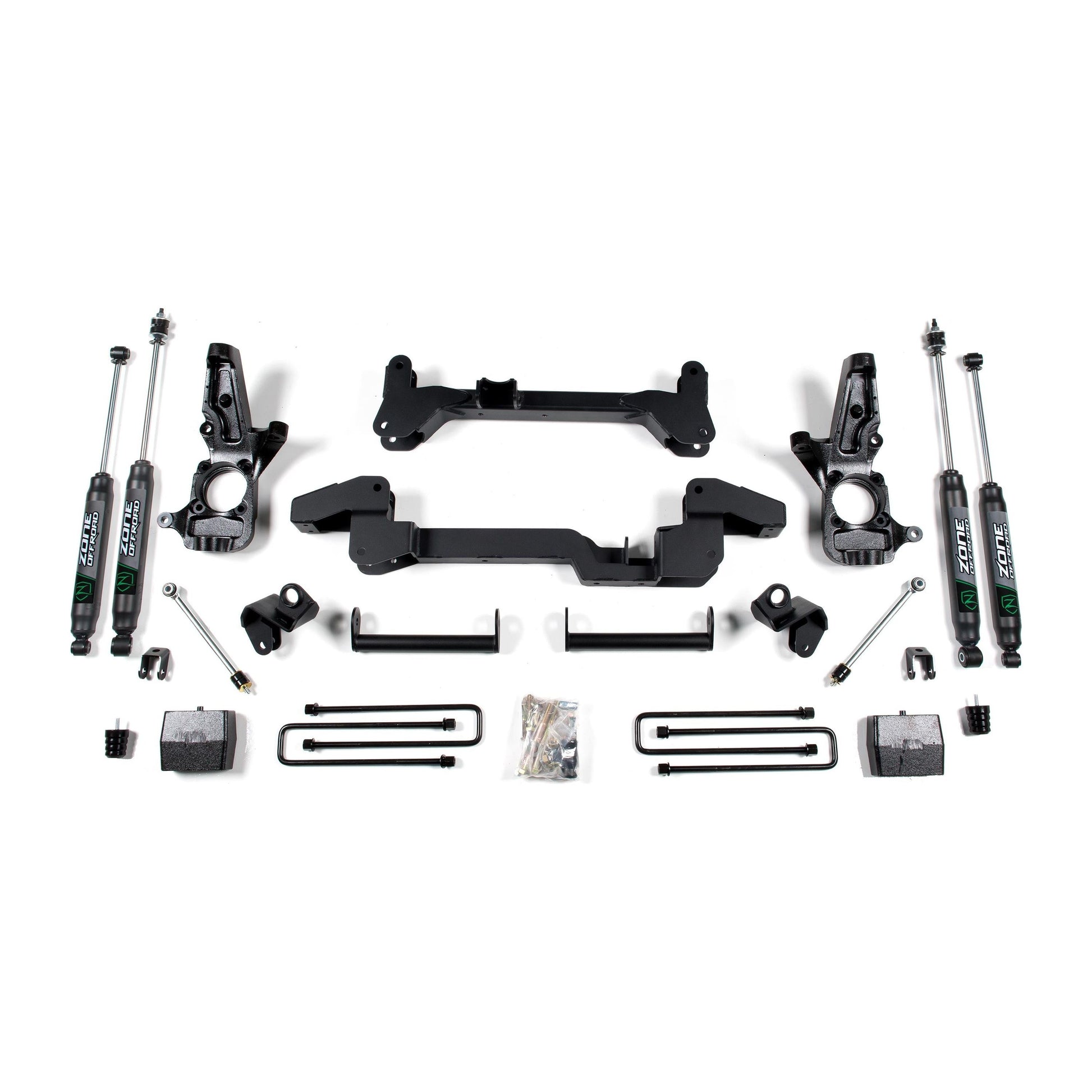 ZONE OFFROAD | 01-10 Silverado/Sierra 2500/3500 HD 6 Inch Lift Kit Fox Adventure Shocks Zone Offroad | ZONC5F parts and components