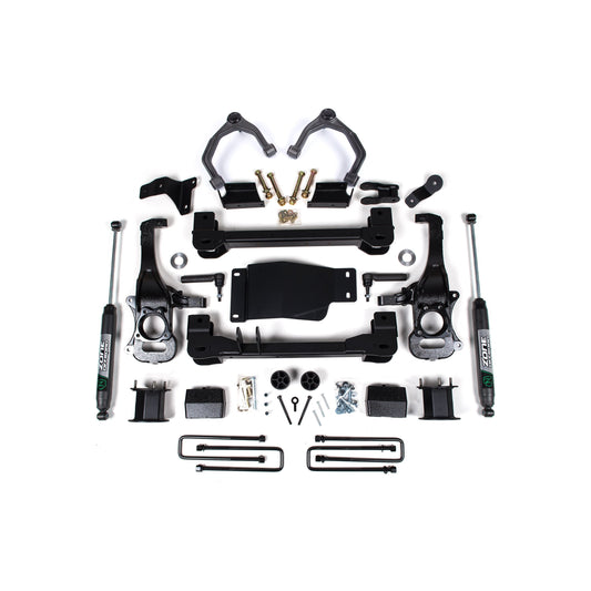 ZONE OFFROAD | 19-24 Silverado/Sierra 1500 4 Inch Lift Kit With Nitro Shocks Zone Offroad | ZONC67N components layout.