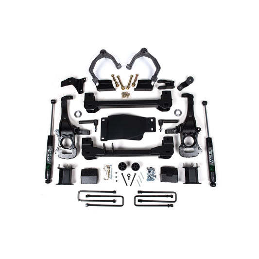 ZONE OFFROAD | 19-24 Silverado/Sierra 1500 4WD 6 Inch Lift Kit With Nitro Shocks Zone Offroad | ZONC68N components layout