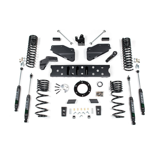 ZONE OFFROAD |  6.5 Inch Lift Kit Diesel  I ZOND117F components including coil springs, brackets, and shocks.