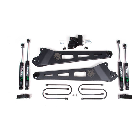 ZONE OFFROAD | 19-24 RAM 3500 3 Inch Radius Arm Lift Kit Nitro Shocks Zone Offroad | ZOND143N parts and components layout