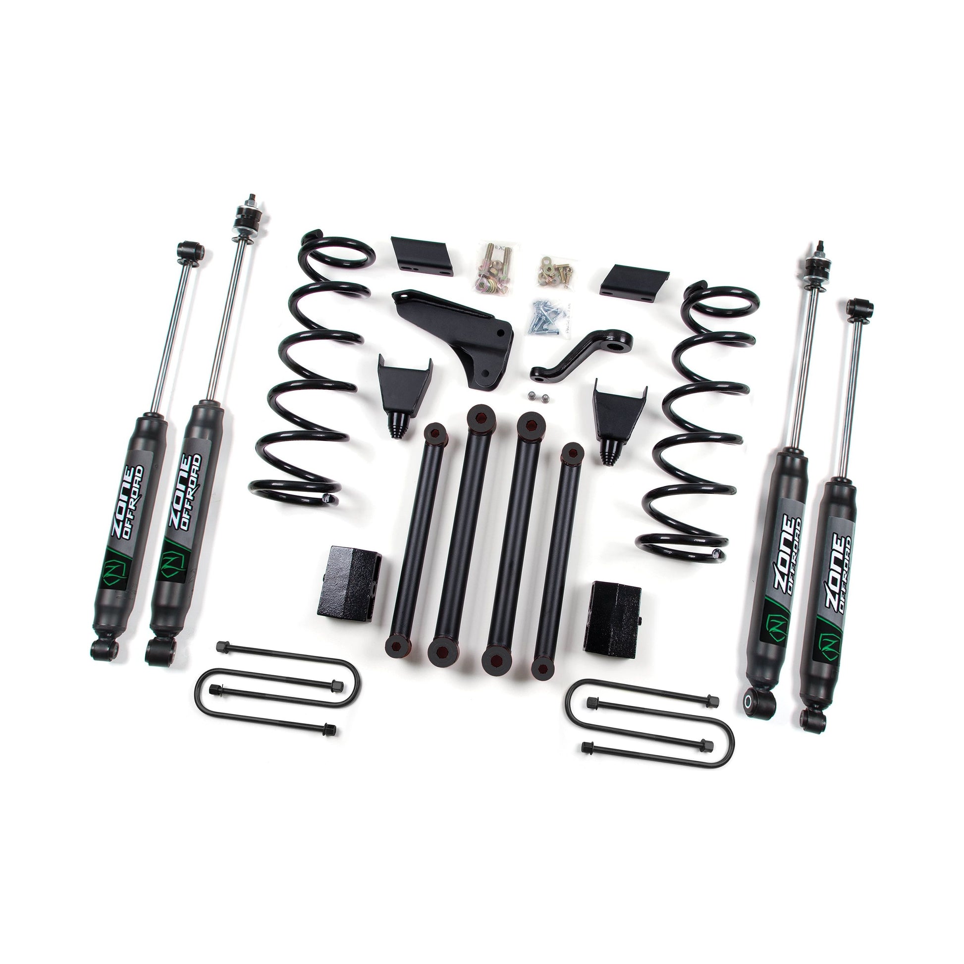 ZONE OFFROAD | 10-12 Dodge RAM 2500 5.0 Inch  Coil Spring Lift Kit With 4-1/8 Axle Fox Shocks Zone Offroad | ZOND18F components layout