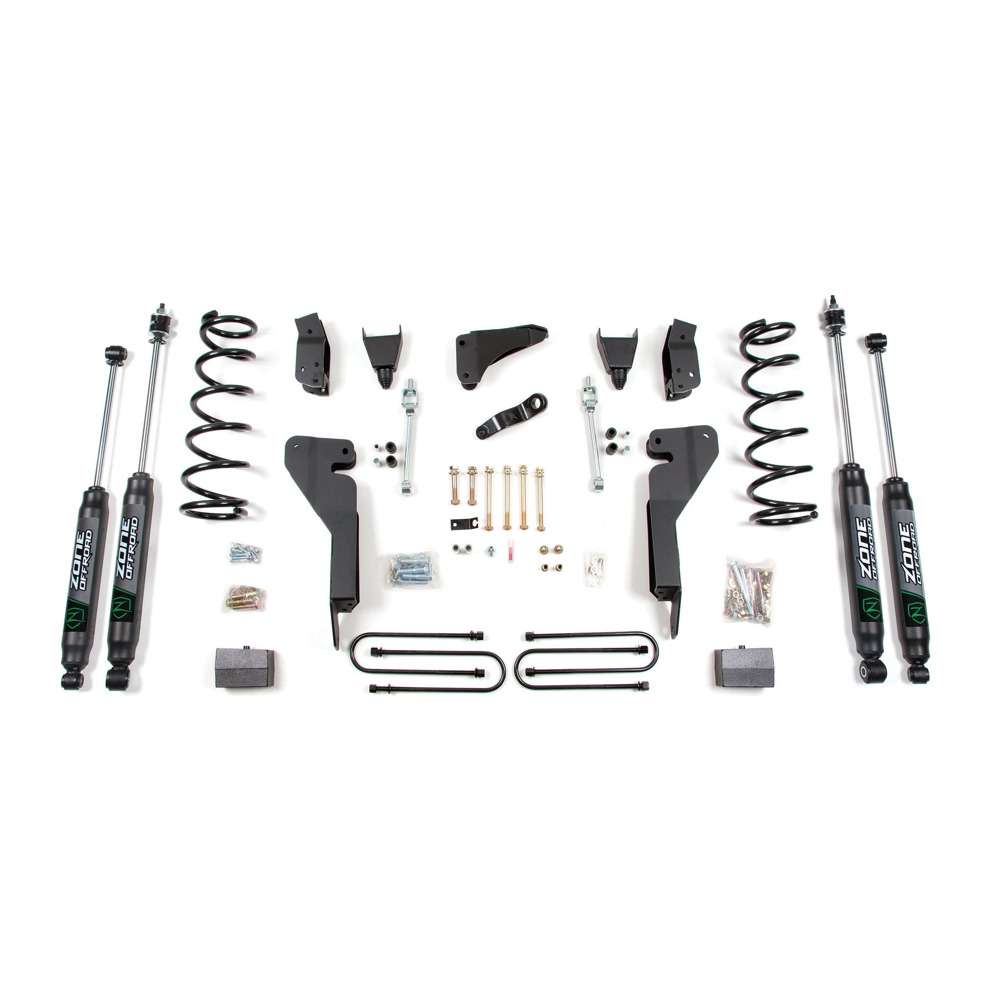 ZONE OFFROAD | 09-13 Dodge RAM 2500 6 Inch Lift Kit With 4 Inch Axle Gas Fox Shocks Zone Offroad | ZOND38F components and parts