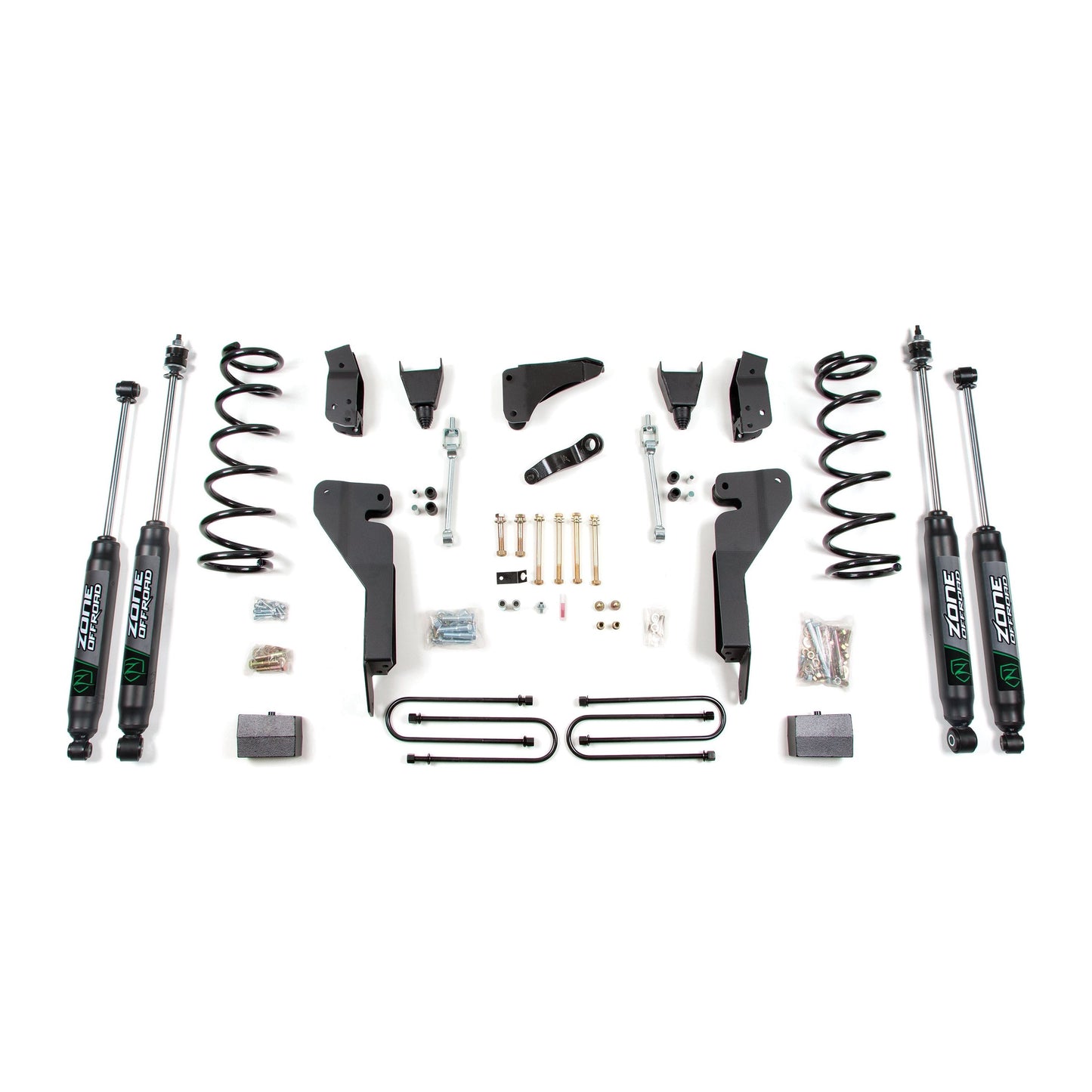 ZONE OFFROAD | 09-13 Dodge RAM 2500 6 Inch Lift Kit Diesel With Nitro Shocks Zone Offroad | ZOND37N components and parts display