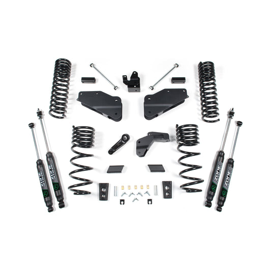ZONE OFFROAD | 14-18 RAM 2500 6.5 Inch Lift Kit Diesel With Nitro Shocks Zone Offroad | ZOND53N components laid out
