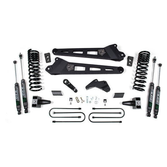 ZONE OFFROAD | 13-14 Dodge RAM 3500 6.5 Inch Replacement Radius Arm Lift Kit Diesel Fox Shocks Zone Offroad | ZOND57F components set.