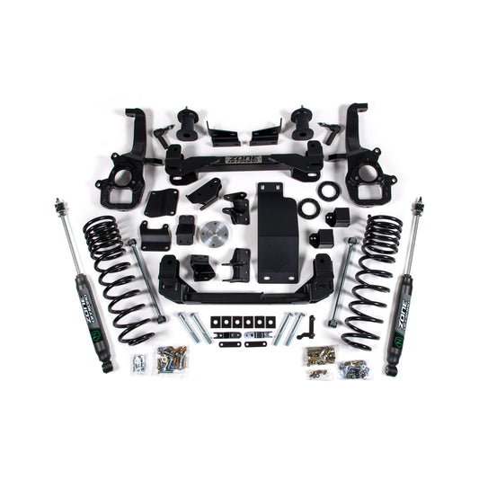 ZONE OFFROAD | 19-23 RAM 1500 4WD 4 Inch Front 3 Inch Rear Lift Kit With OE 22in Wheels Zone Offroad | ZOND100N components layout