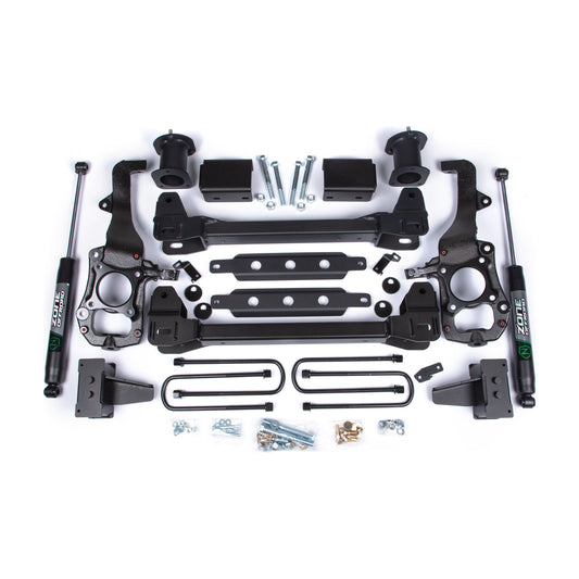 ZONE OFFROAD | 21-24 Ford F-150 2WD 6 Inch Lift Kit 4 Inch Rear Lift Block Spacer Front Nitro Rear Zone Offroad | ZONF121N components