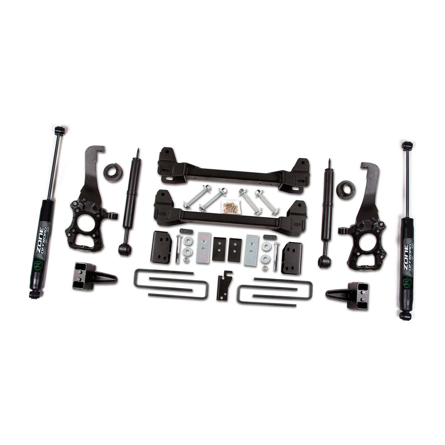 ZONE OFFROAD | 09-13 Ford F-150 2WD 6 Inch Kit 4 Inch Rear Block With Nitro Shocks Zone Offroad | ZONF80N parts kit