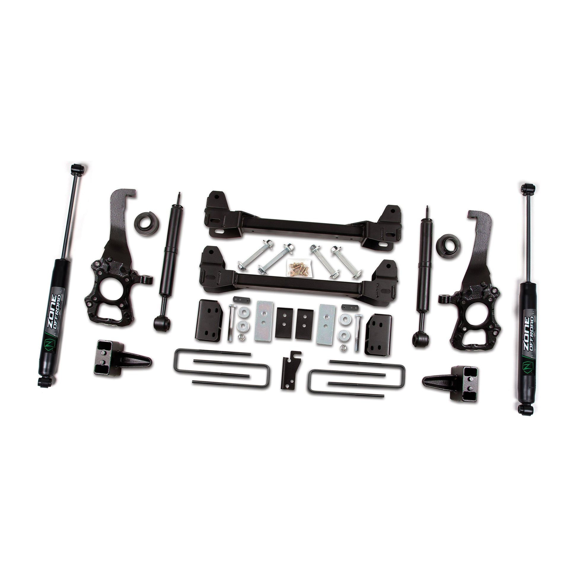 ZONE OFFROAD | 09-13 Ford F-150 2WD 6 Inch Kit 4 Inch Rear Block With Nitro Shocks Zone Offroad | ZONF80N parts kit