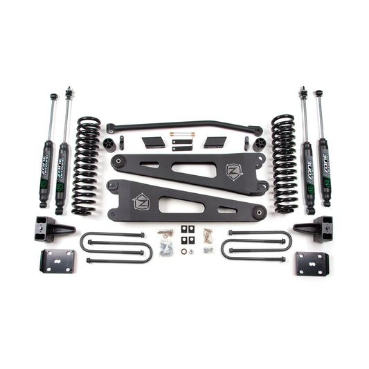 ZONE OFFROAD | 11-16 Ford F-250/F-350 Super Duty 4 Inch Radius Arm Lift Kit Gas With Overload Fox Adventure Shocks Zone Offroad | ZONF28N components