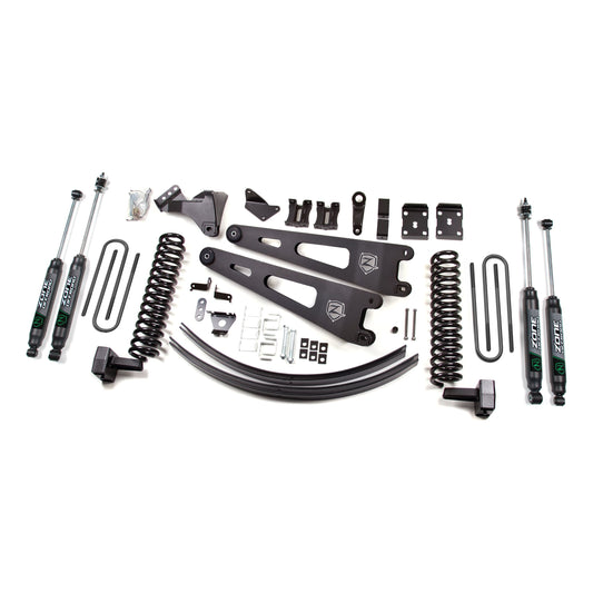 ZONE OFFROAD | 11-14 Ford F-250/F-350 Super Duty 6 Inch Lift Kit Diesel With Overload Fox Shocks Zone Offroad | ZONF31F parts and components