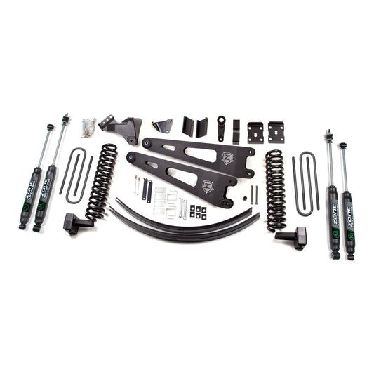 ZONE OFFROAD | 08-10 Ford F-250/F-350 Super Duty 6 Inch Lift Kit Diesel With Overload Fox Shocks Zone Offroad | ZONF35F components.