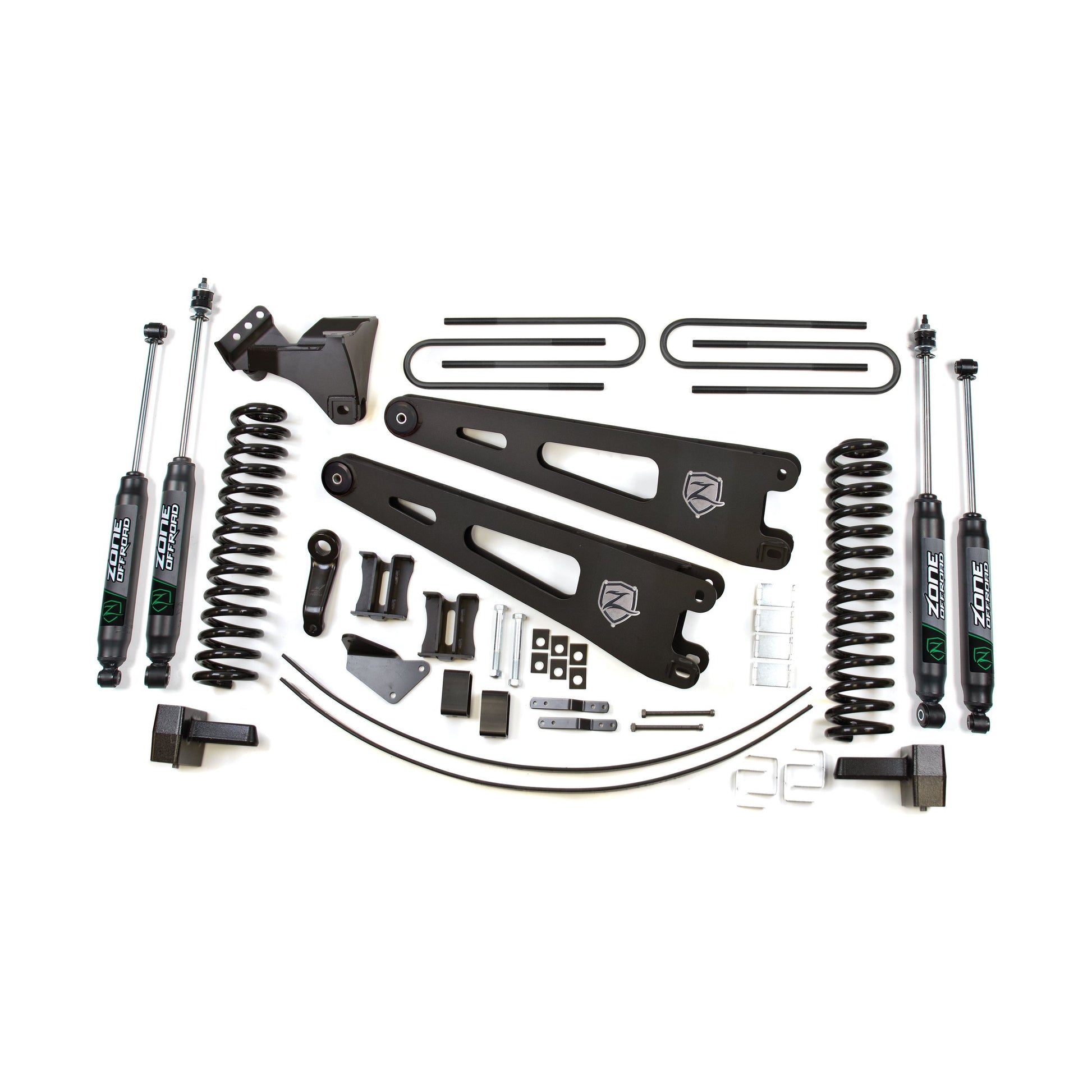 ZONE OFFROAD | 05-07 Ford F-250/F-350 Super Duty 6 Inch Lift Kit Diesel Fox Shocks Zone Offroad | ZONF38F components and assembly parts