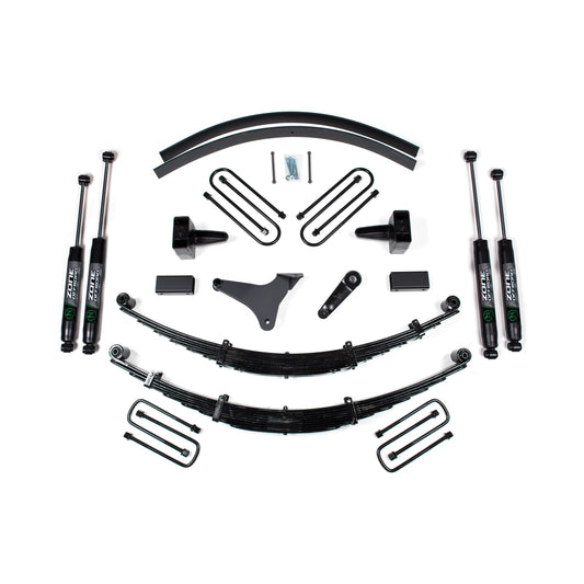 ZONE OFFROAD | 99 Ford F-250/F-350 Super Duty Inch Lift Kit With Nitro Shocks Zone Offroad | ZONF44N parts and components layout