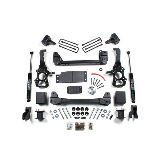 ZONE OFFROAD | 15-20 Ford F-150 4WD 4 Inch Lift Kit Fox Shocks Zone Offroad | ZONF47F complete lift kit components.