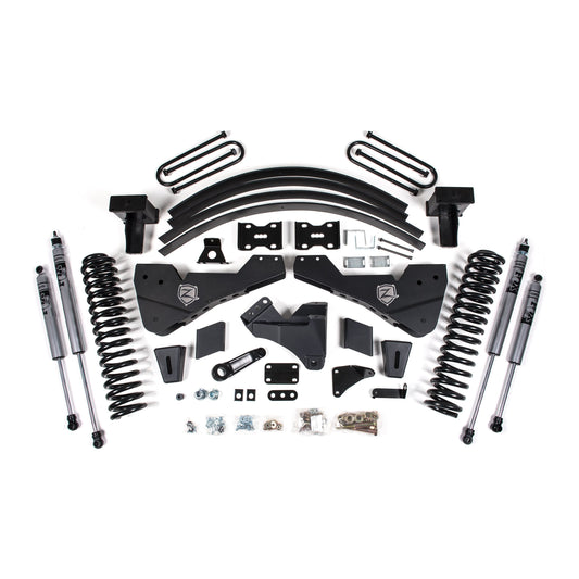 ZONE OFFROAD | 11-16 F-250/350 8 Inch Lift Kit  With Overload Diesel With Fox Adventure Shocks Zone Offroad | ZONF55F components layout