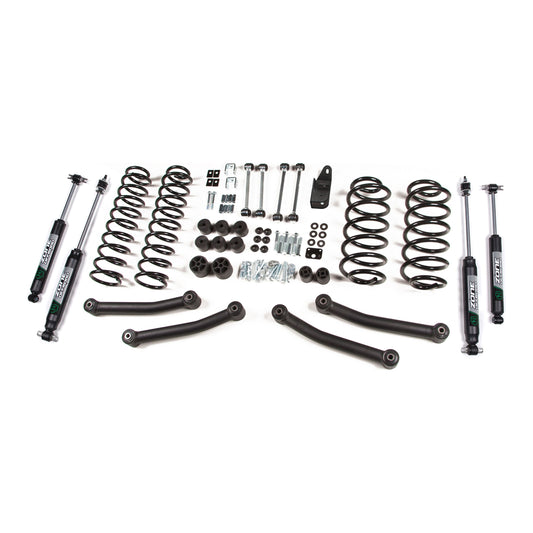 ZONE OFFROAD | 03-06 Jeep Wrangler TJ 4 Inch Coil Spring Lift Kit Fox Shocks Zone Offroad | ZONJ11F parts and components