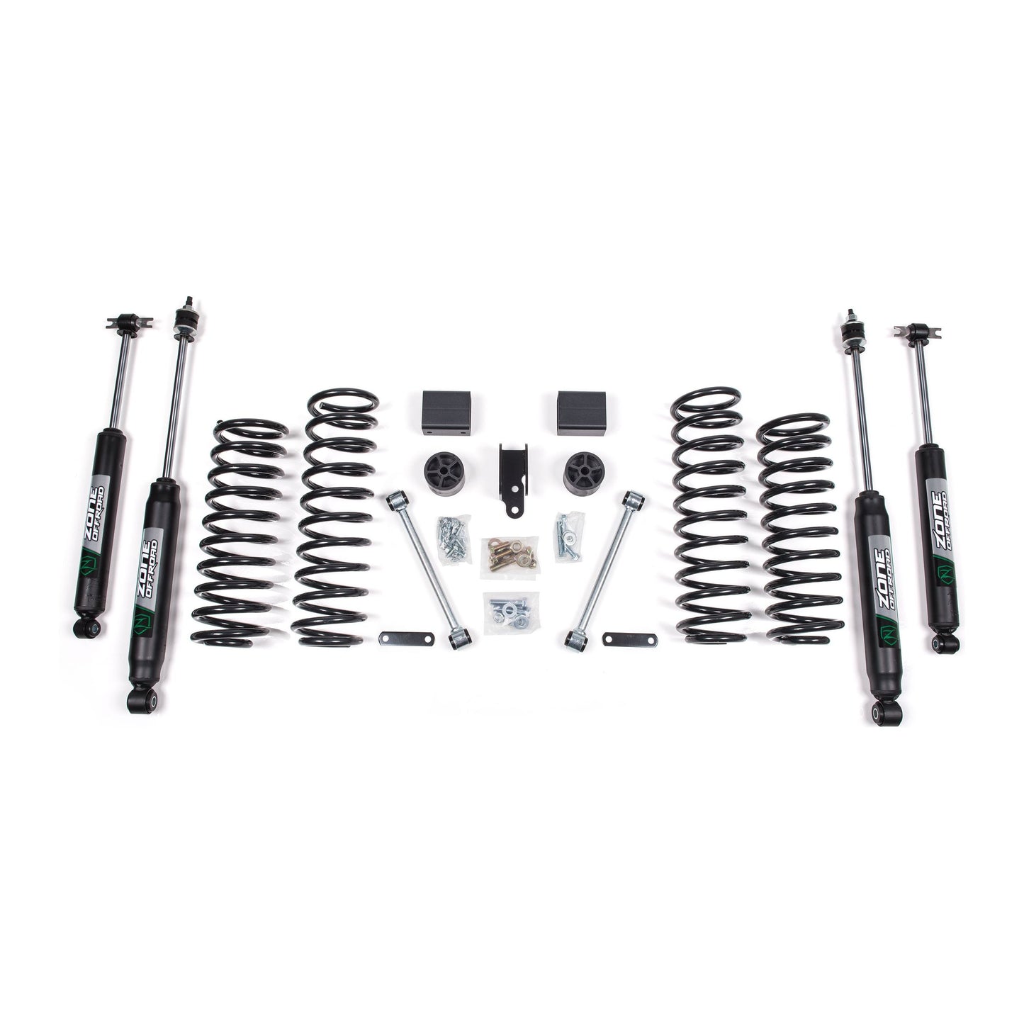 ZONE OFFROAD |  3 Inch Lift Kit   I ZONJ35F including coil springs, shocks, and installation hardware.