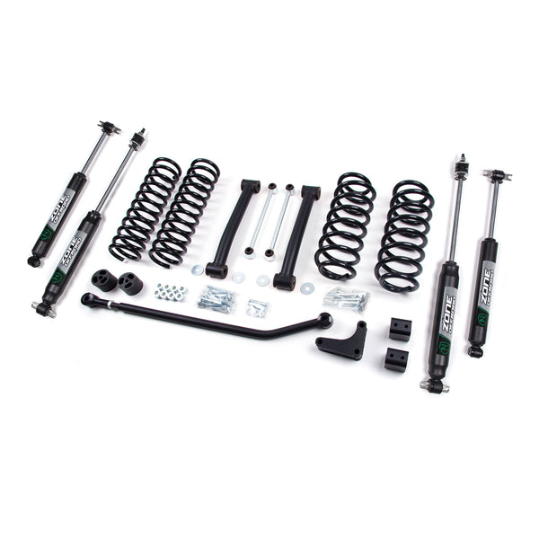 ZONE OFFROAD | 99-04 Jeep Grand Cherokee WJ 4 Inch Coil Spring Lift Kit With Nitro Shocks Zone Offroad | ZONJ17N