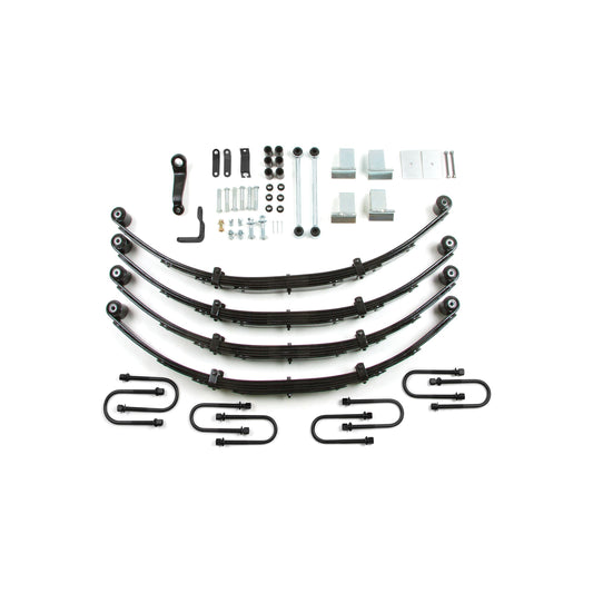 ZONE OFFROAD | 87-95 Jeep Wrangler YJ 4 Inch Leaf Spring Lift Kit With PS No Shocks Zone Offroad | ZONJ28N parts and hardware