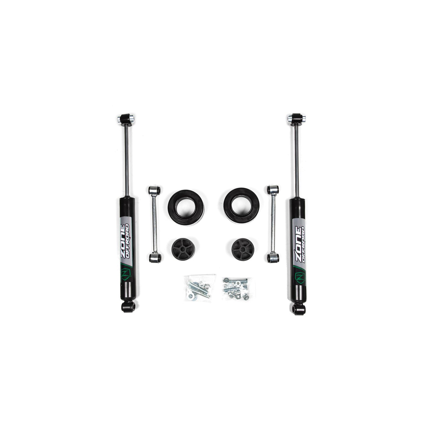 ZONE OFFROAD | 20-22 Jeep Gladiator JT 2 Inch Coil Spring Spacer Leveling Kit With Nitro Shocks Zone Offroad | ZONJ32N components