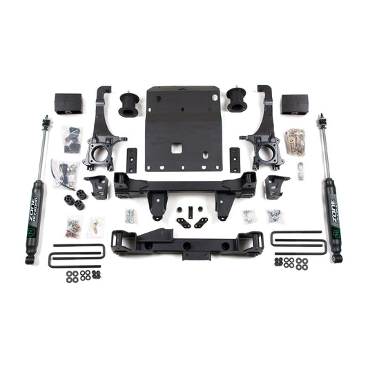 ZONE OFFROAD |  4 Inch Lift Kit   I ZONT4F components including strut spacers and steering knuckles.