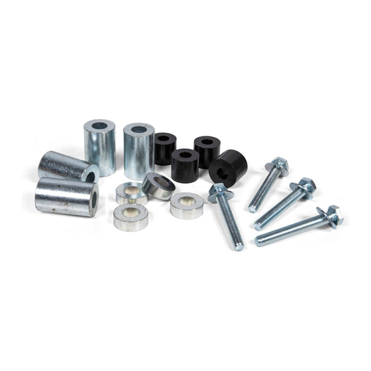 ZONE OFFROAD |  Carrier Bearing Drop Kit   I ZOND5407 mounting hardware and components for lifted truck installation.