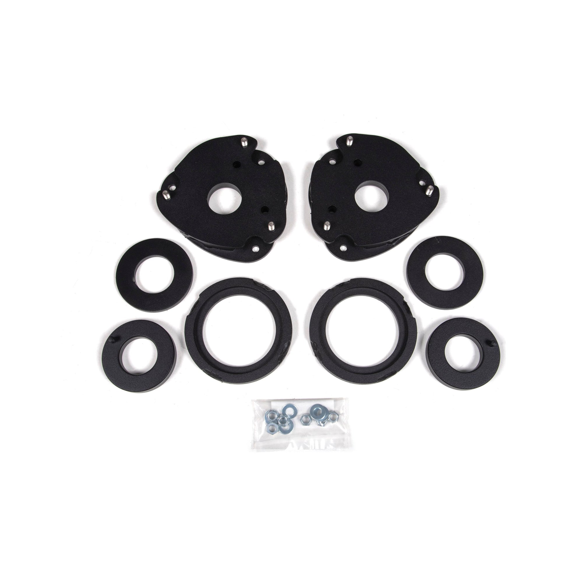 ZONE OFFROAD |  1" Lift Kit   I ZONF1100 components including strut spacers and coil spacers for Ford Bronco Sport.