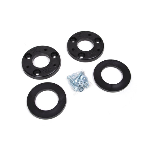 ZONE OFFROAD | 2 Inch Leveling Kit I ZONF1205 components including top mount and strut mount spacers with hardware