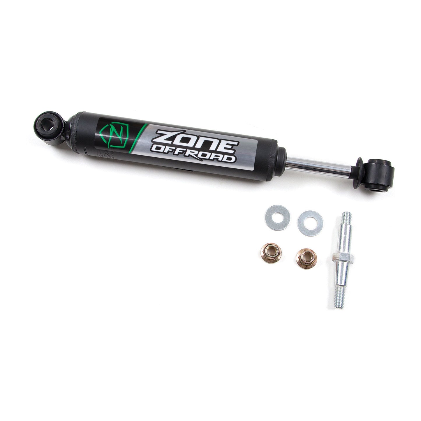 ZONE OFFROAD |  Single Steering Stabilizer   I ZON7103 with hardware components.