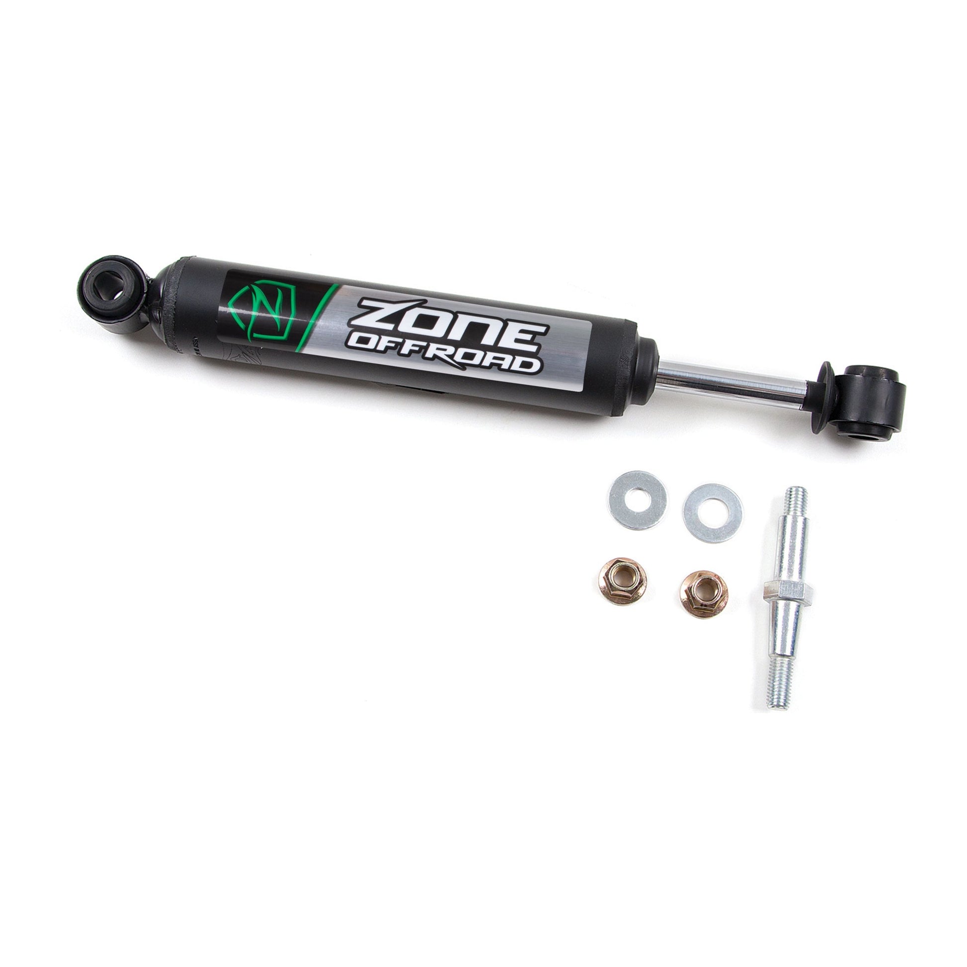 ZONE OFFROAD |  Single Steering Stabilizer   I ZON7103 with hardware components.