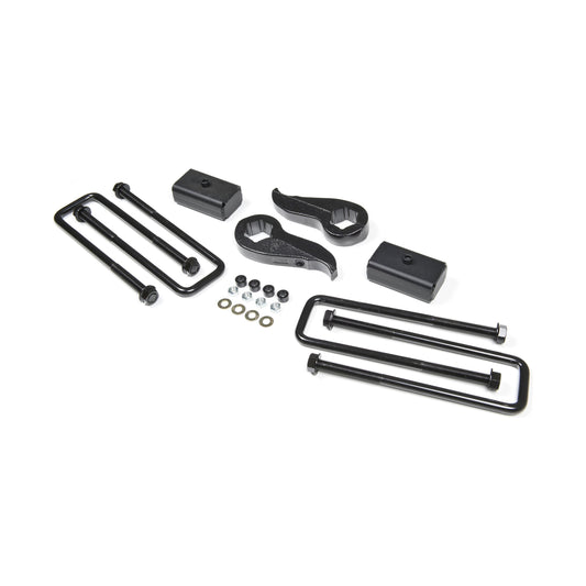 ZONE OFFROAD |  2 Inch Torsion Key Lift Kit   I ZONC1244 components including torsion keys and shock extensions.